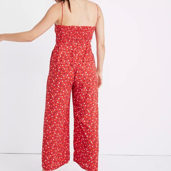 Madewell Ruched Wide-Leg Jumpsuit in Prairie Posies - Picture 2 of 8